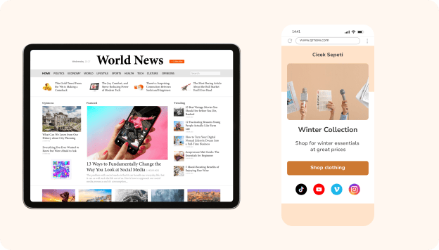 Código QR para página de destino
