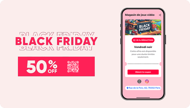 Code QR Coupon de Réduction