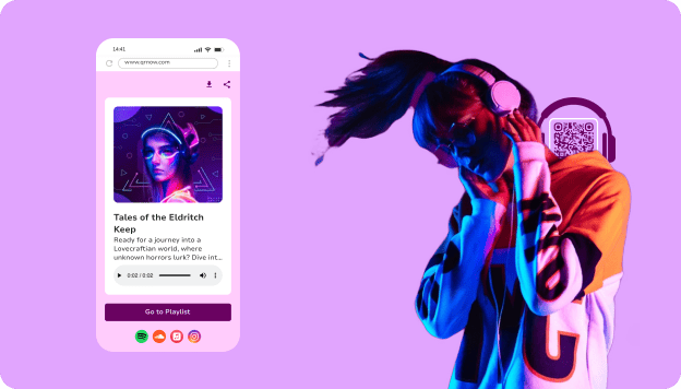 Générateur de code QR audio