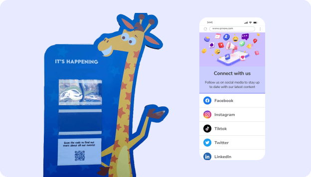 Code QR réseaux sociaux