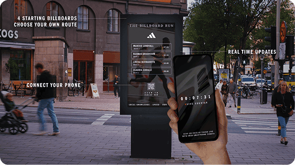 The billboard run