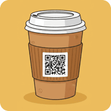 Coffee shop qr code