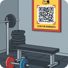 Gyms reward qr code