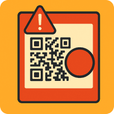 Qr code phishing in public areas