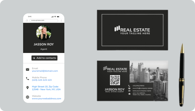 Digital Business Card QR Code Digital Business Card QR Code